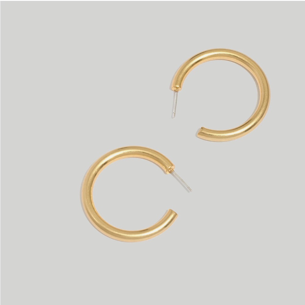 Medium Gold Hoop Earrings